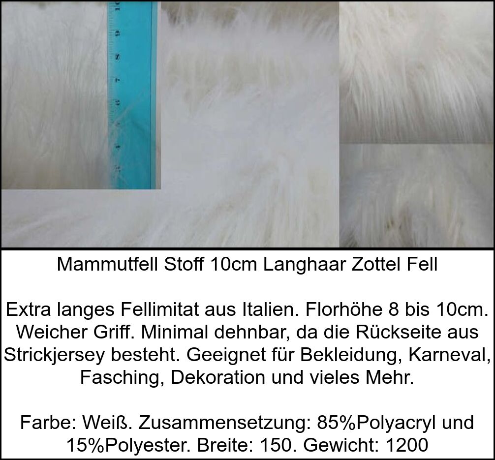 STOFFBOOK LANGHAAR MAMMUT TIERFELL WOLF ROSEN BATIK FELL STOFFE ~83 FARBEN #SG26 - Picture 23 of 83