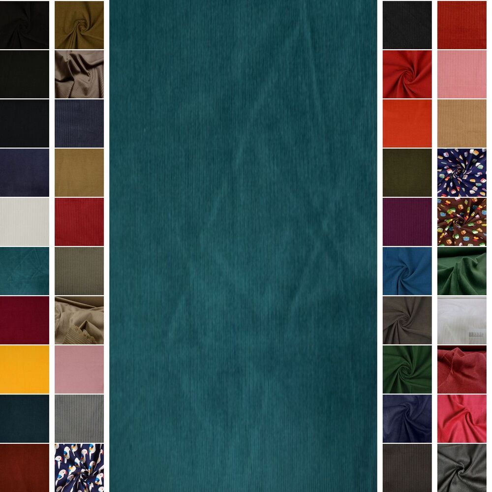 STOFFBOOK BREITCORD FEINCORD STOFF STOFFE METERWARE ~36 FARBEN #SG02 - Picture 36 of 75