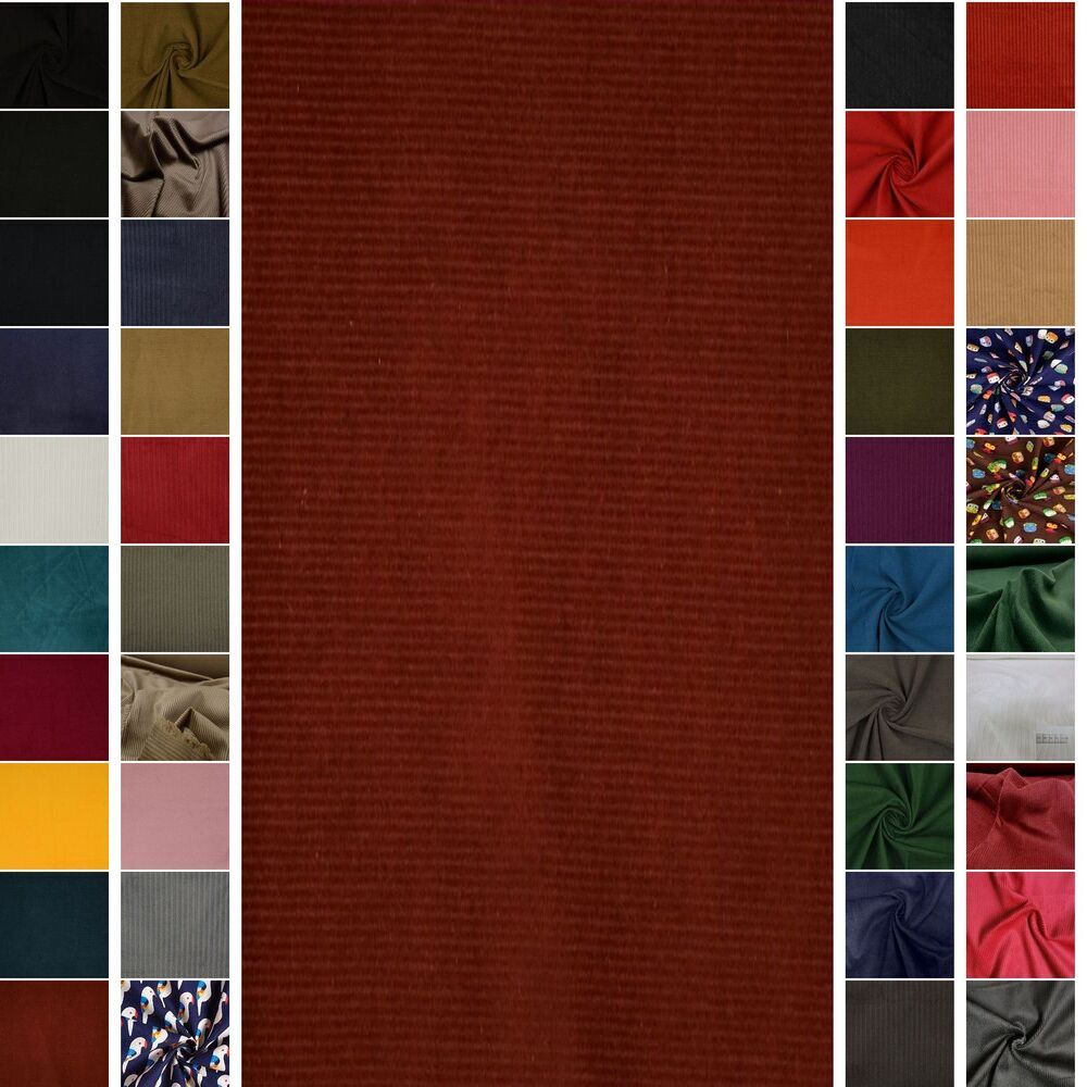 STOFFBOOK BREITCORD FEINCORD STOFF STOFFE METERWARE ~36 FARBEN #SG02 - Picture 42 of 75