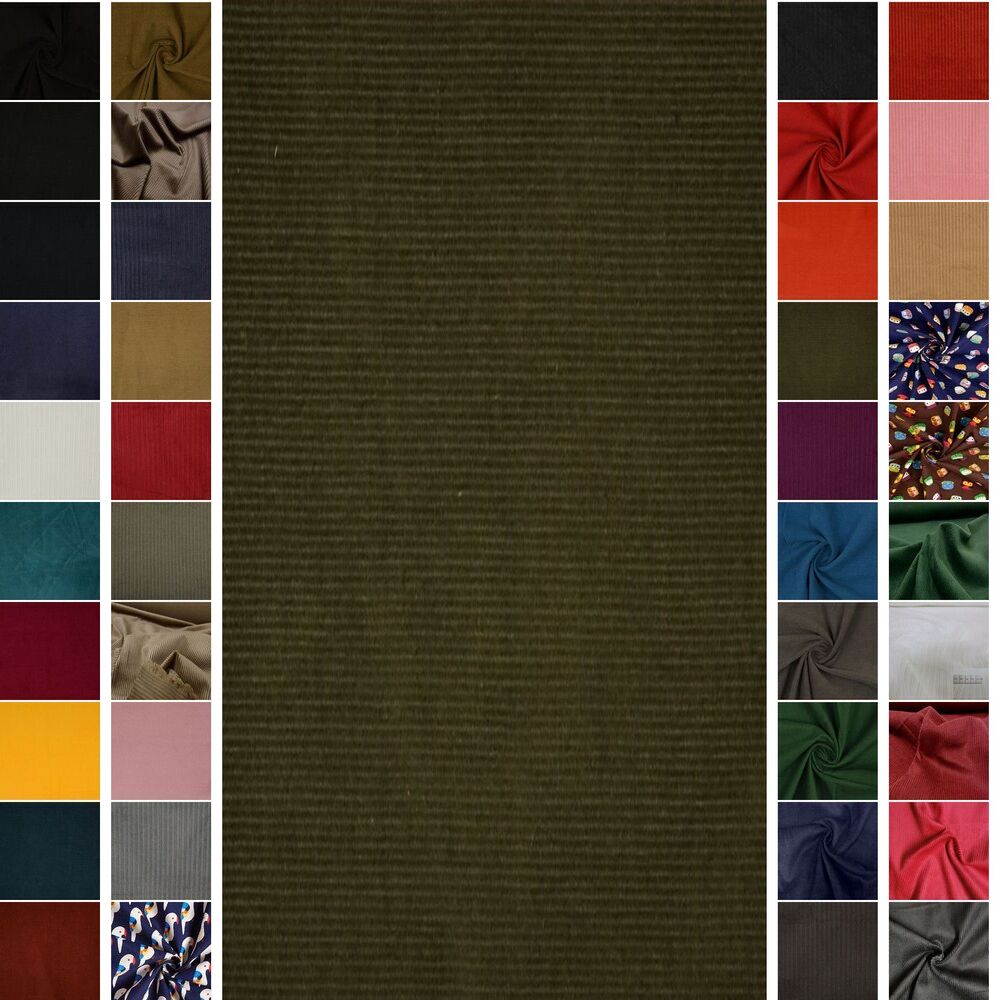 STOFFBOOK BREITCORD FEINCORD STOFF STOFFE METERWARE ~36 FARBEN #SG02 - Picture 46 of 75