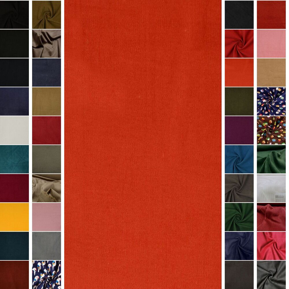 STOFFBOOK BREITCORD FEINCORD STOFF STOFFE METERWARE ~36 FARBEN #SG02 - Picture 34 of 75