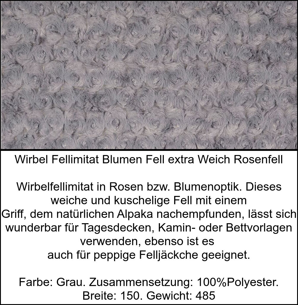 STOFFBOOK LANGHAAR MAMMUT TIERFELL WOLF ROSEN BATIK FELL STOFFE ~83 FARBEN #SG26 - Picture 2 of 83