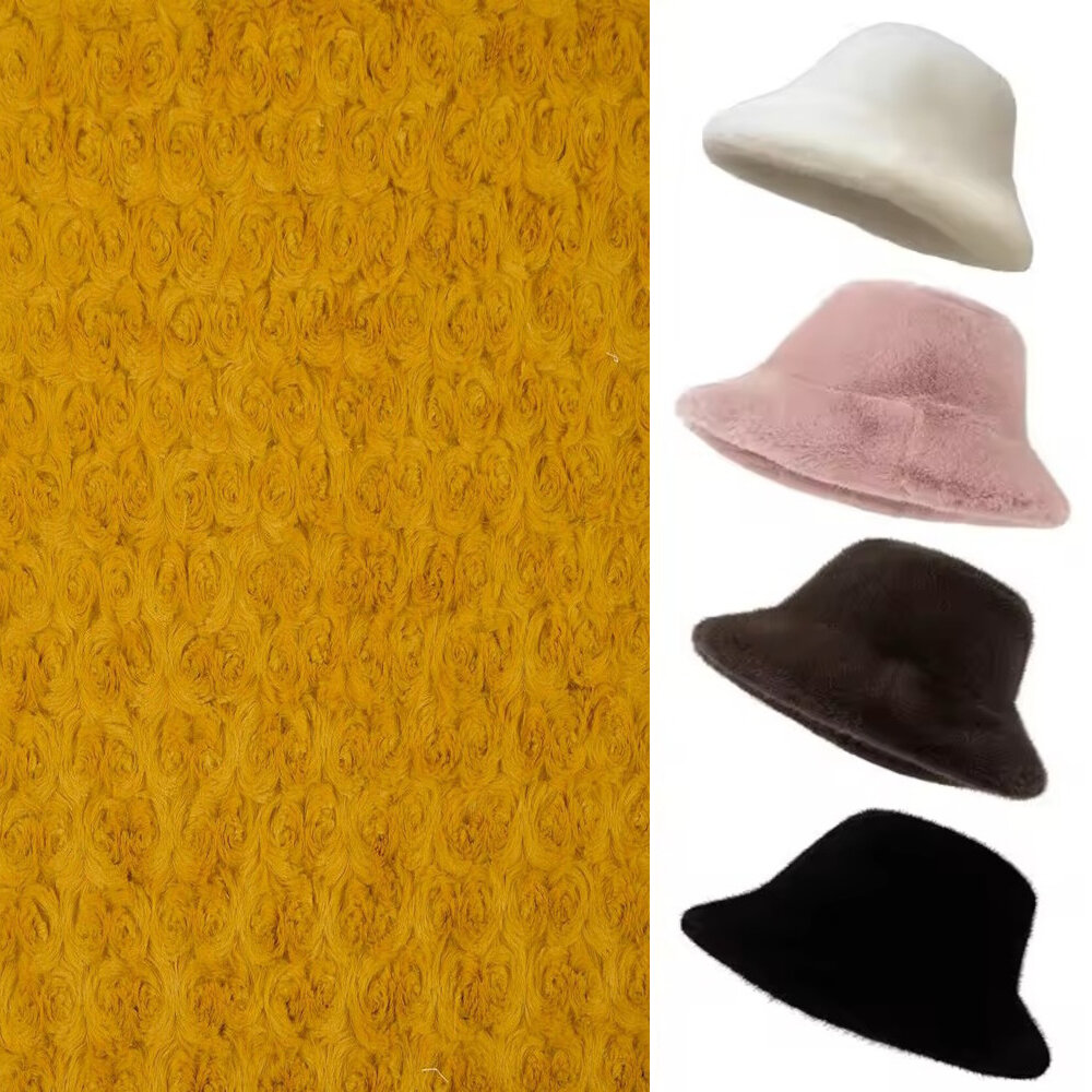 KANINCHEN FELLIMITAT STOFF PELZ PLÜSCHSTOFF BLUMEN-WIRBELMUSTER METERWARE DEKEN - Picture 10 of 63