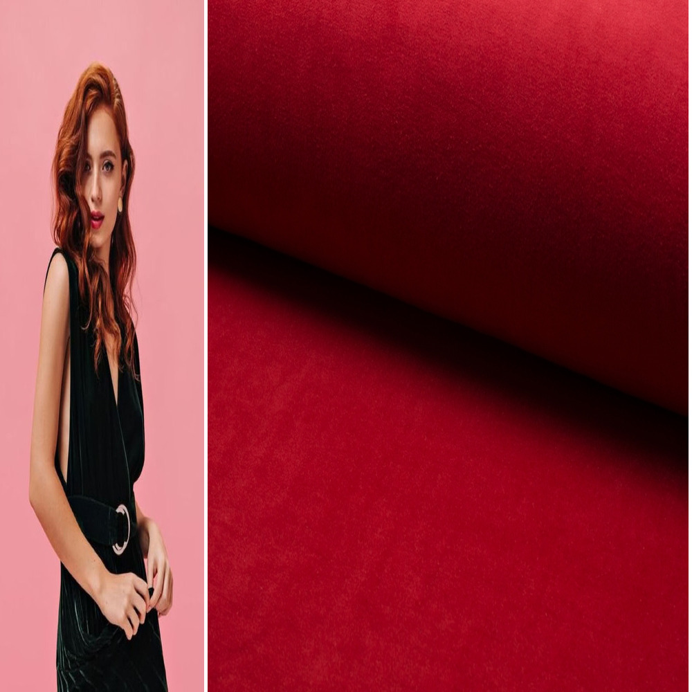 SAMT STOFF METERWARE VELOURS COUCH VORHANG SAMTSTOFF BAUMWOLLE NICKI VELOURSTOFF - Picture 44 of 107