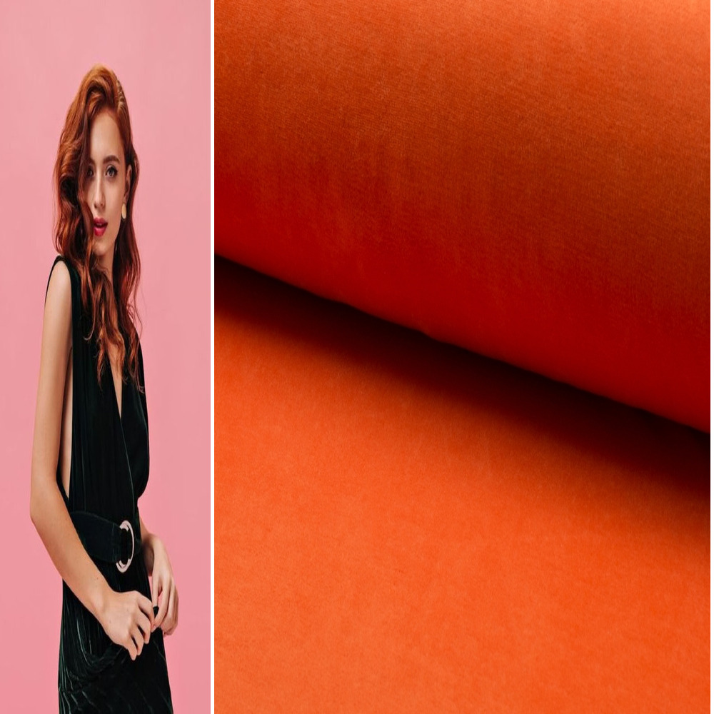 SAMT STOFF METERWARE VELOURS COUCH VORHANG SAMTSTOFF BAUMWOLLE NICKI VELOURSTOFF - Picture 70 of 107