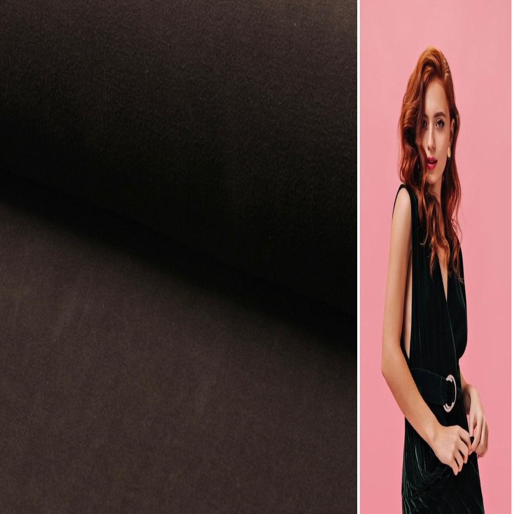 SAMT STOFF METERWARE VELOURS COUCH VORHANG SAMTSTOFF BAUMWOLLE NICKI VELOURSTOFF - Picture 58 of 107