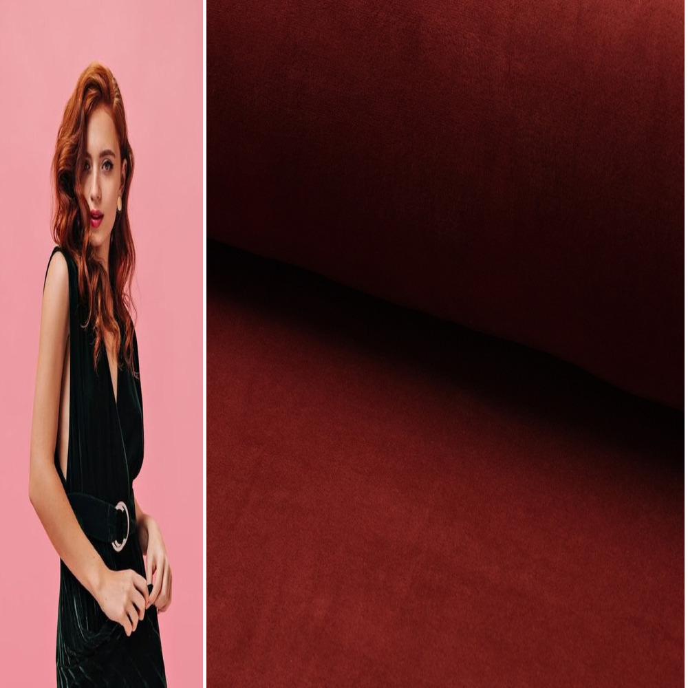 SAMT STOFF METERWARE VELOURS COUCH VORHANG SAMTSTOFF BAUMWOLLE NICKI VELOURSTOFF - Picture 74 of 107