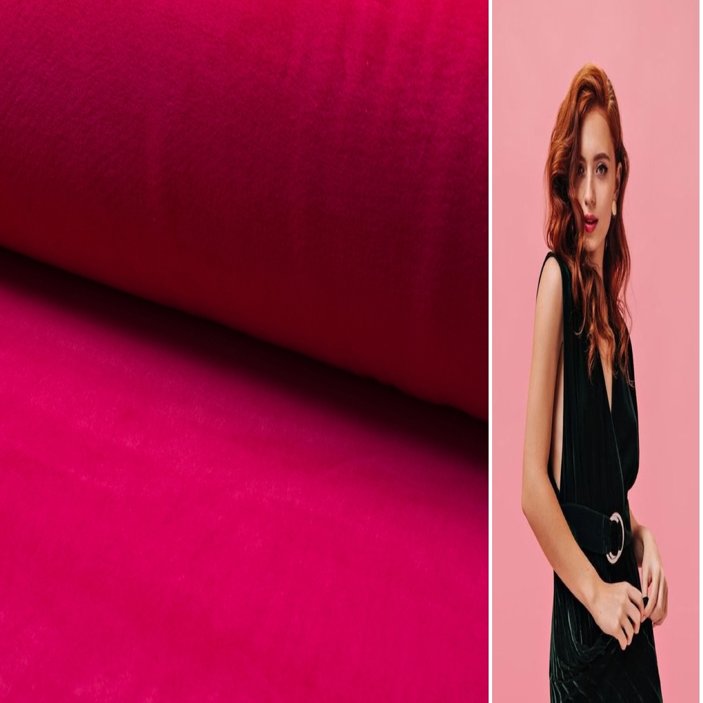 SAMT STOFF METERWARE VELOURS COUCH VORHANG SAMTSTOFF BAUMWOLLE NICKI VELOURSTOFF - Picture 62 of 107