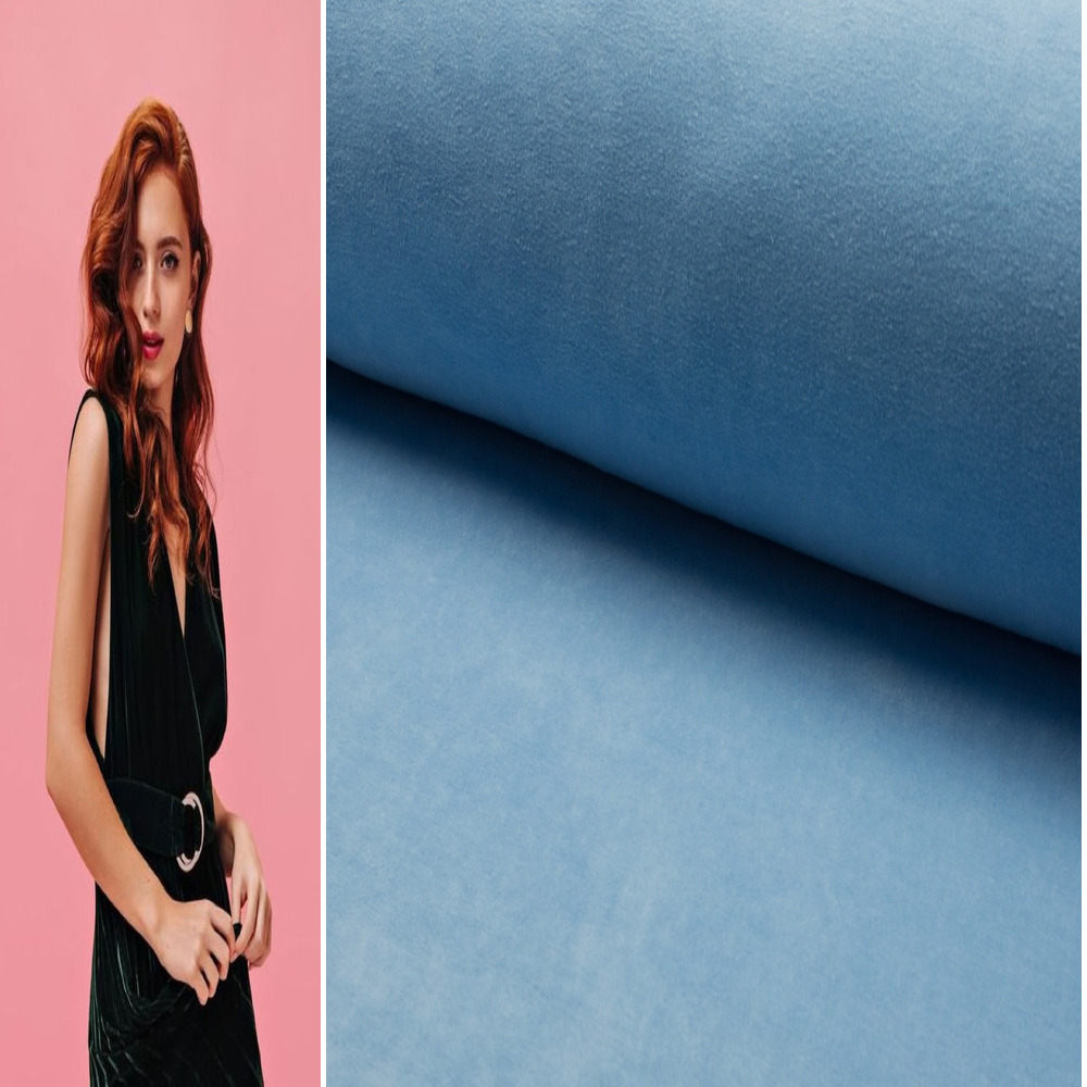 SAMT STOFF METERWARE VELOURS COUCH VORHANG SAMTSTOFF BAUMWOLLE NICKI VELOURSTOFF - Picture 68 of 107