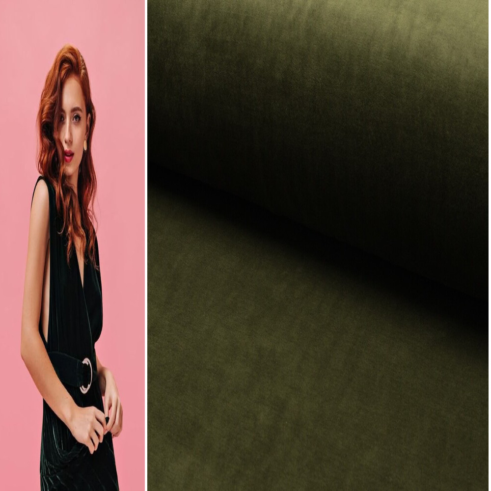 SAMT STOFF METERWARE VELOURS COUCH VORHANG SAMTSTOFF BAUMWOLLE NICKI VELOURSTOFF - Picture 80 of 107