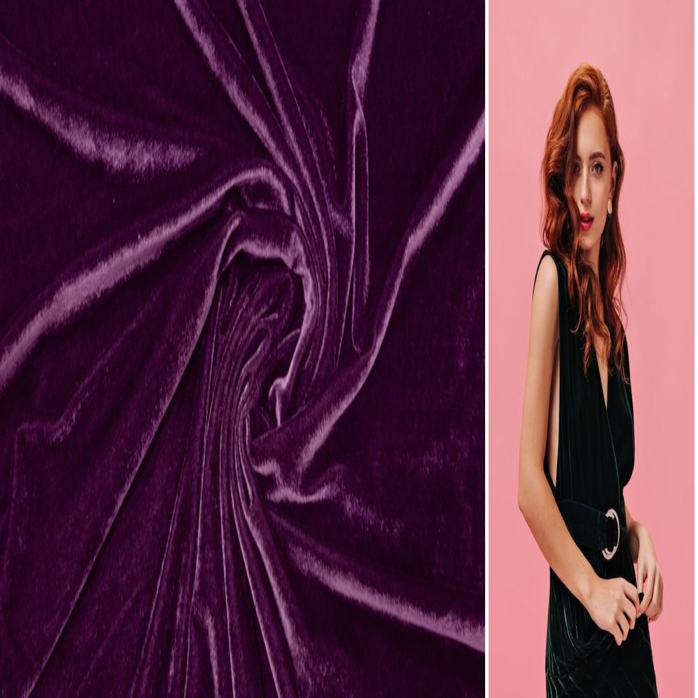 SAMT STOFF METERWARE VELOURS COUCH VORHANG SAMTSTOFF BAUMWOLLE NICKI VELOURSTOFF - Picture 10 of 107