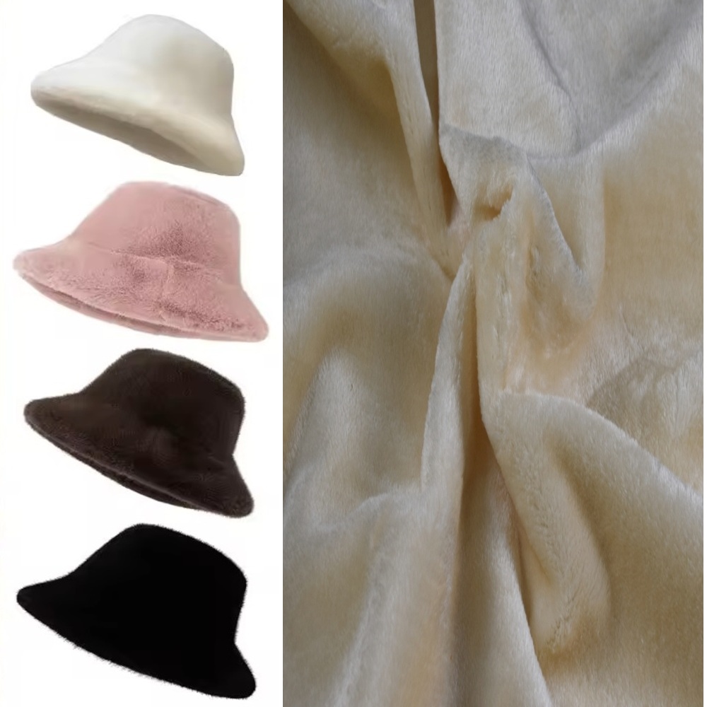 KANINCHEN FELLIMITAT STOFF PELZ PLÜSCHSTOFF BLUMEN-WIRBELMUSTER METERWARE DEKEN - Picture 36 of 63