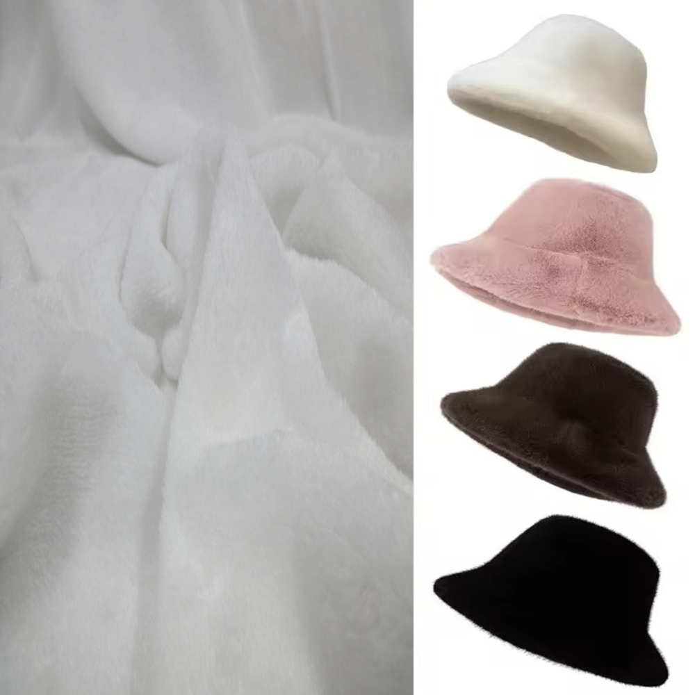 KANINCHEN FELLIMITAT STOFF PELZ PLÜSCHSTOFF BLUMEN-WIRBELMUSTER METERWARE DEKEN - Picture 12 of 63