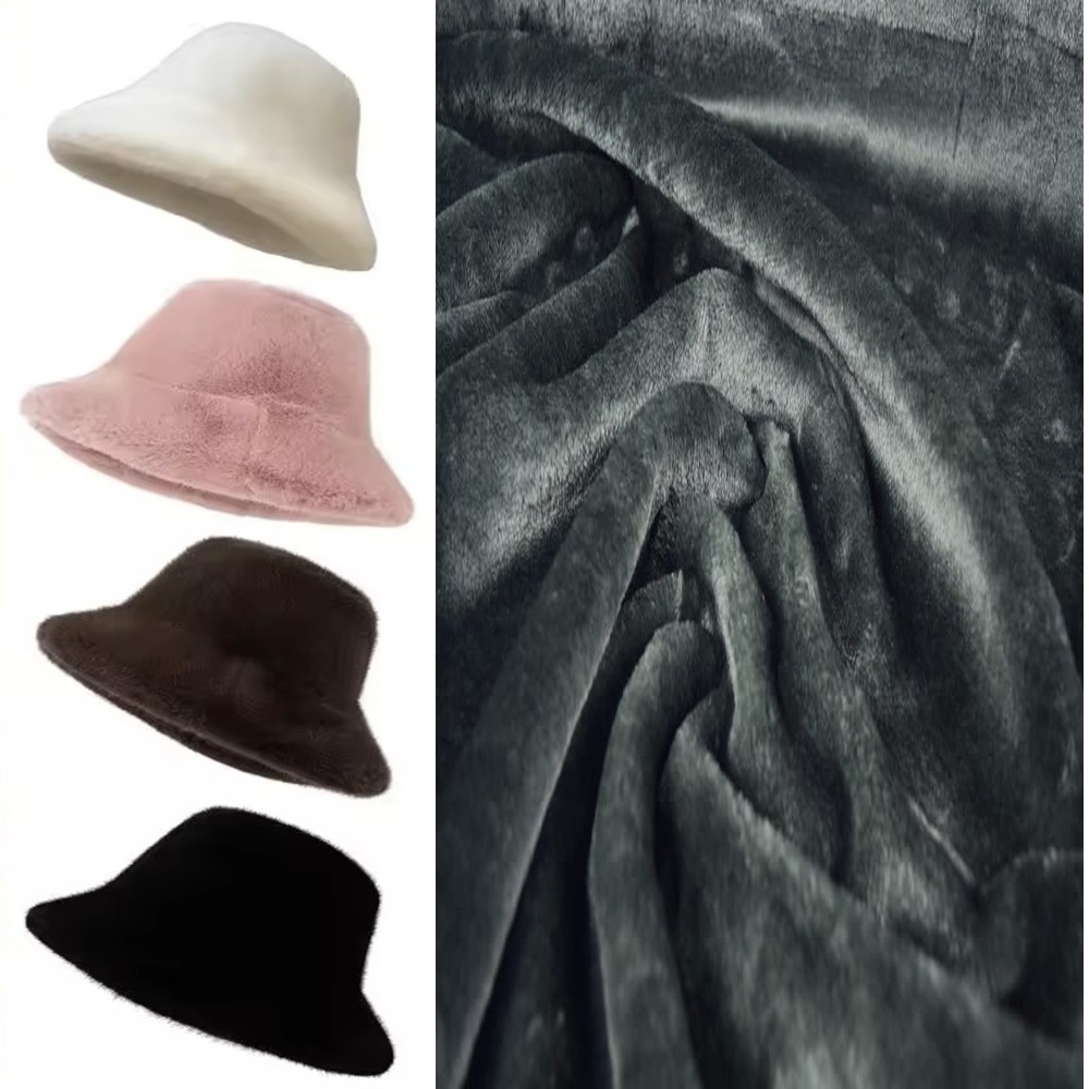 KANINCHEN FELLIMITAT STOFF PELZ PLÜSCHSTOFF BLUMEN-WIRBELMUSTER METERWARE DEKEN - Picture 20 of 63