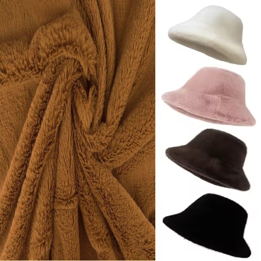 KANINCHEN FELLIMITAT STOFF PELZ PLÜSCHSTOFF BLUMEN-WIRBELMUSTER METERWARE DEKEN - Picture 46 of 63