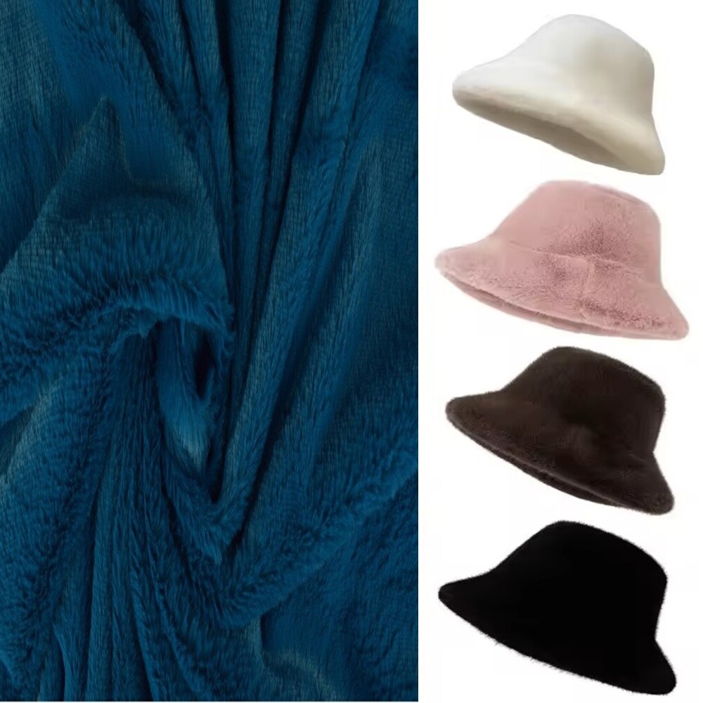 KANINCHEN FELLIMITAT STOFF PELZ PLÜSCHSTOFF BLUMEN-WIRBELMUSTER METERWARE DEKEN - Picture 58 of 63