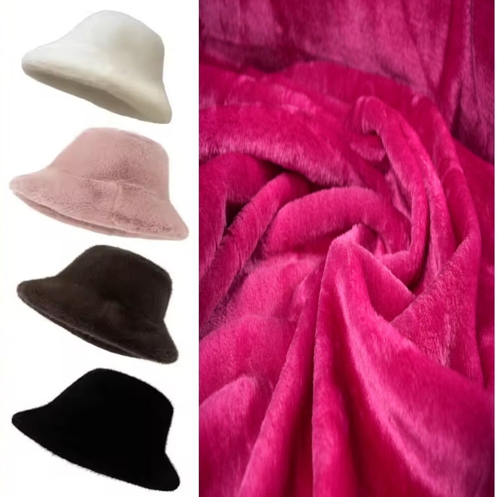 KANINCHEN FELLIMITAT STOFF PELZ PLÜSCHSTOFF BLUMEN-WIRBELMUSTER METERWARE DEKEN - Picture 26 of 63