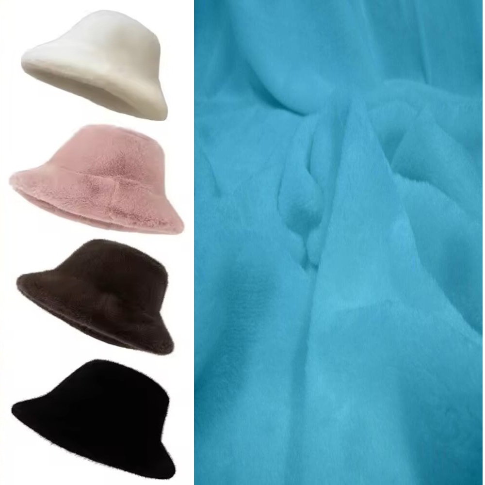 KANINCHEN FELLIMITAT STOFF PELZ PLÜSCHSTOFF BLUMEN-WIRBELMUSTER METERWARE DEKEN - Picture 42 of 63