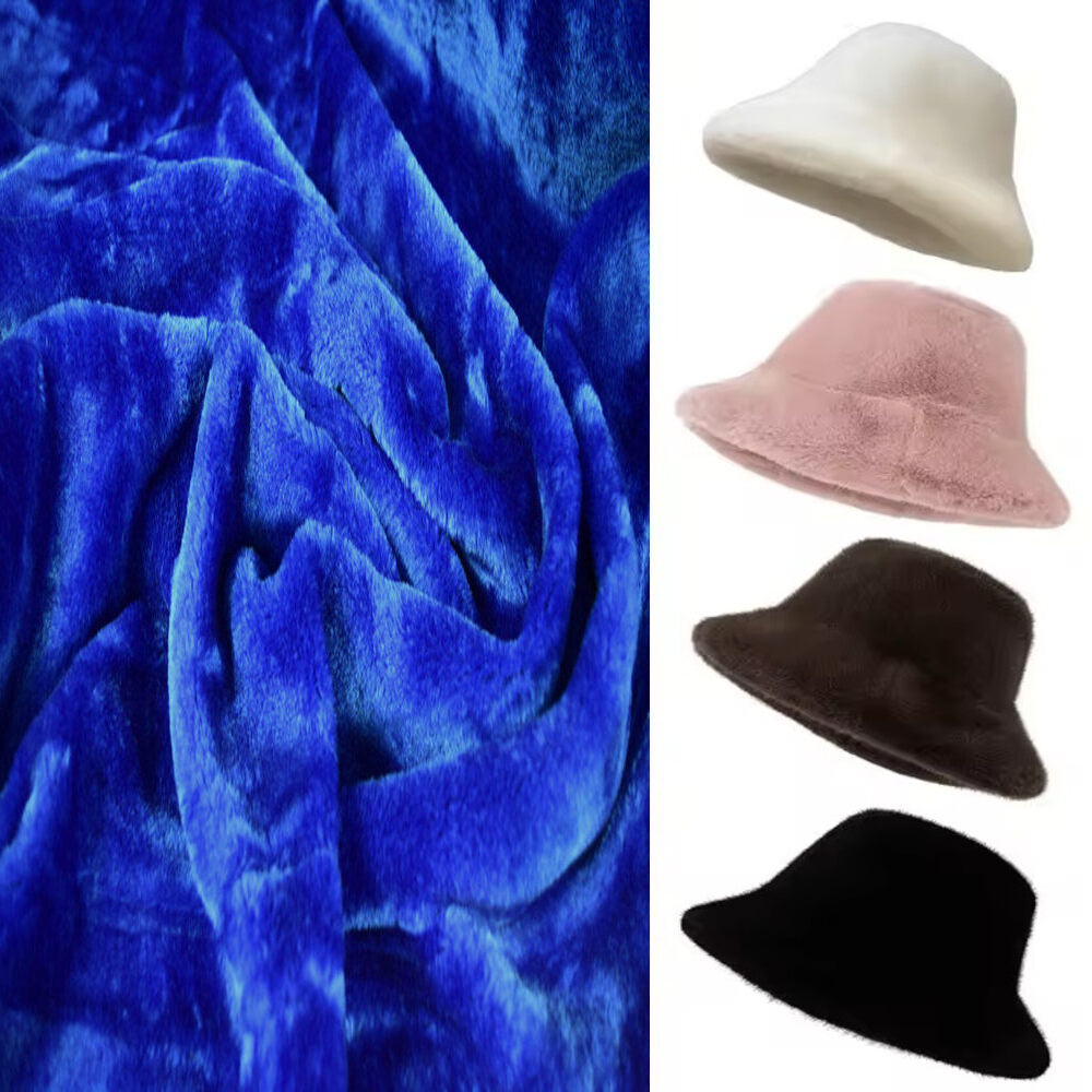 KANINCHEN FELLIMITAT STOFF PELZ PLÜSCHSTOFF BLUMEN-WIRBELMUSTER METERWARE DEKEN - Picture 24 of 63