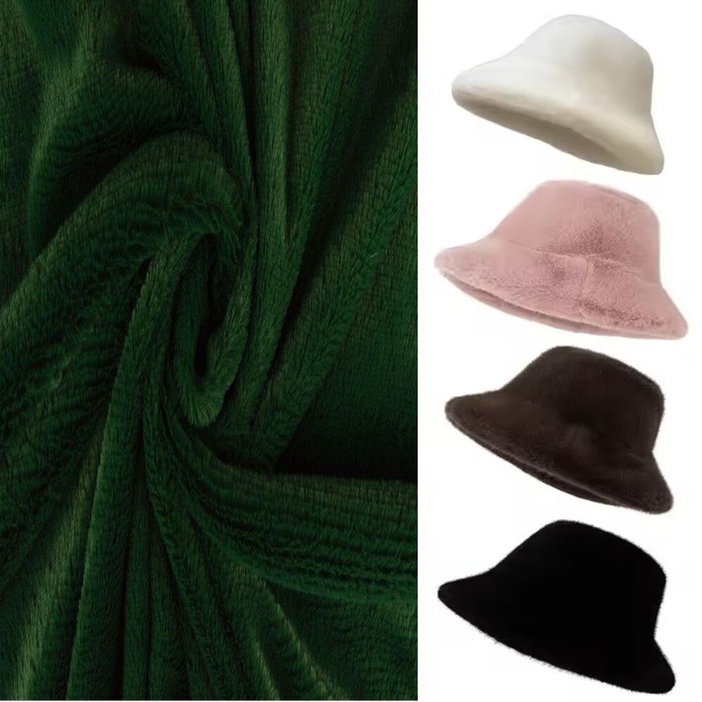 KANINCHEN FELLIMITAT STOFF PELZ PLÜSCHSTOFF BLUMEN-WIRBELMUSTER METERWARE DEKEN - Picture 54 of 63