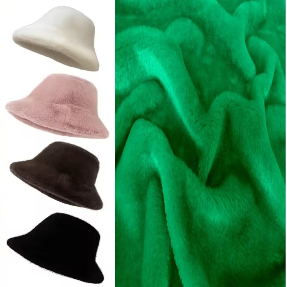 KANINCHEN FELLIMITAT STOFF PELZ PLÜSCHSTOFF BLUMEN-WIRBELMUSTER METERWARE DEKEN - Picture 44 of 63