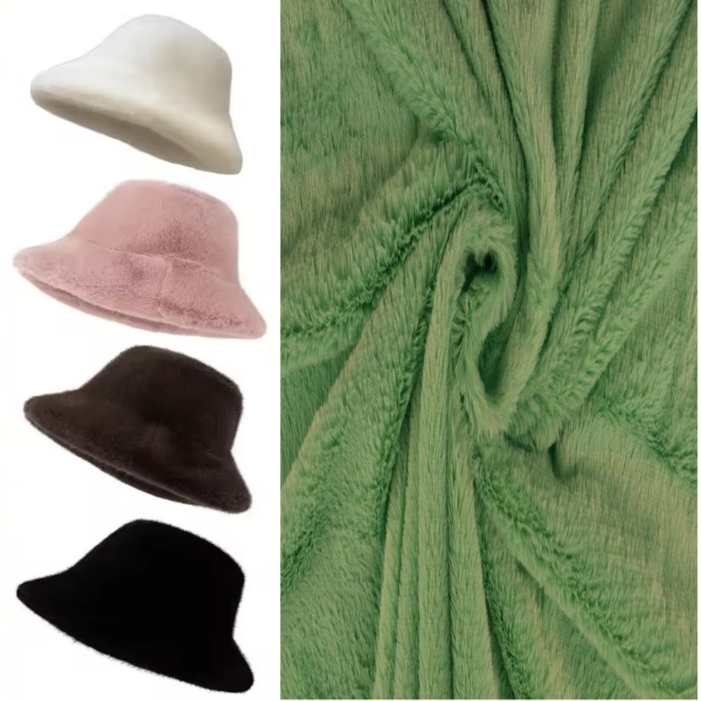 KANINCHEN FELLIMITAT STOFF PELZ PLÜSCHSTOFF BLUMEN-WIRBELMUSTER METERWARE DEKEN - Picture 56 of 63