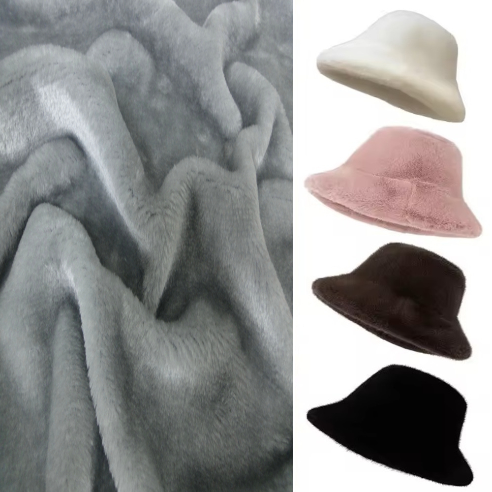 KANINCHEN FELLIMITAT STOFF PELZ PLÜSCHSTOFF BLUMEN-WIRBELMUSTER METERWARE DEKEN - Picture 18 of 63