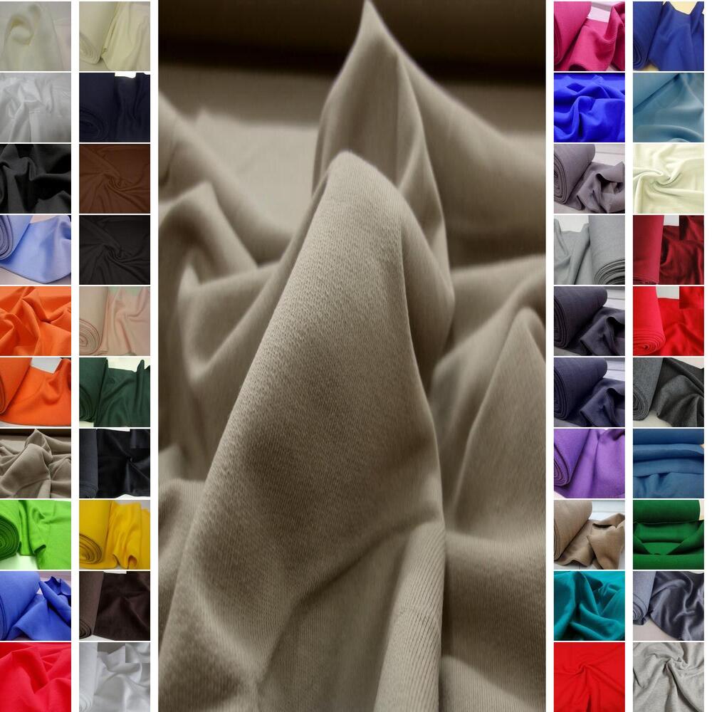 BAUMWOLLE SWEATSHIRT UND BÜNDCHENSTOFF STRICKSCHLAUCH ~41 FARBEN #C6-C9-A-B3 - Bild 70 von 83