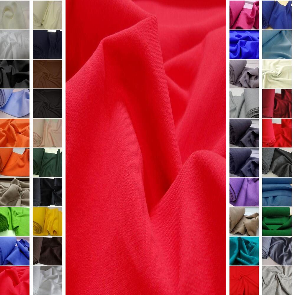 BAUMWOLLE SWEATSHIRT UND BÜNDCHENSTOFF STRICKSCHLAUCH ~41 FARBEN #C6-C9-A-B3 - Bild 62 von 83