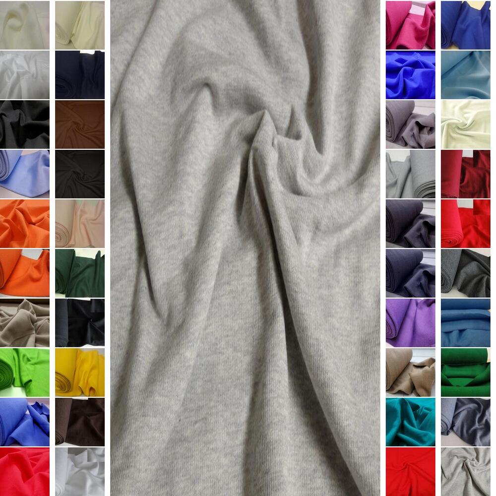BAUMWOLLE SWEATSHIRT UND BÜNDCHENSTOFF STRICKSCHLAUCH ~41 FARBEN #C6-C9-A-B3 - Bild 56 von 83