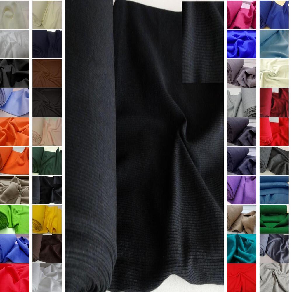 BAUMWOLLE SWEATSHIRT UND BÜNDCHENSTOFF STRICKSCHLAUCH ~41 FARBEN #C6-C9-A-B3 - Bild 10 von 83