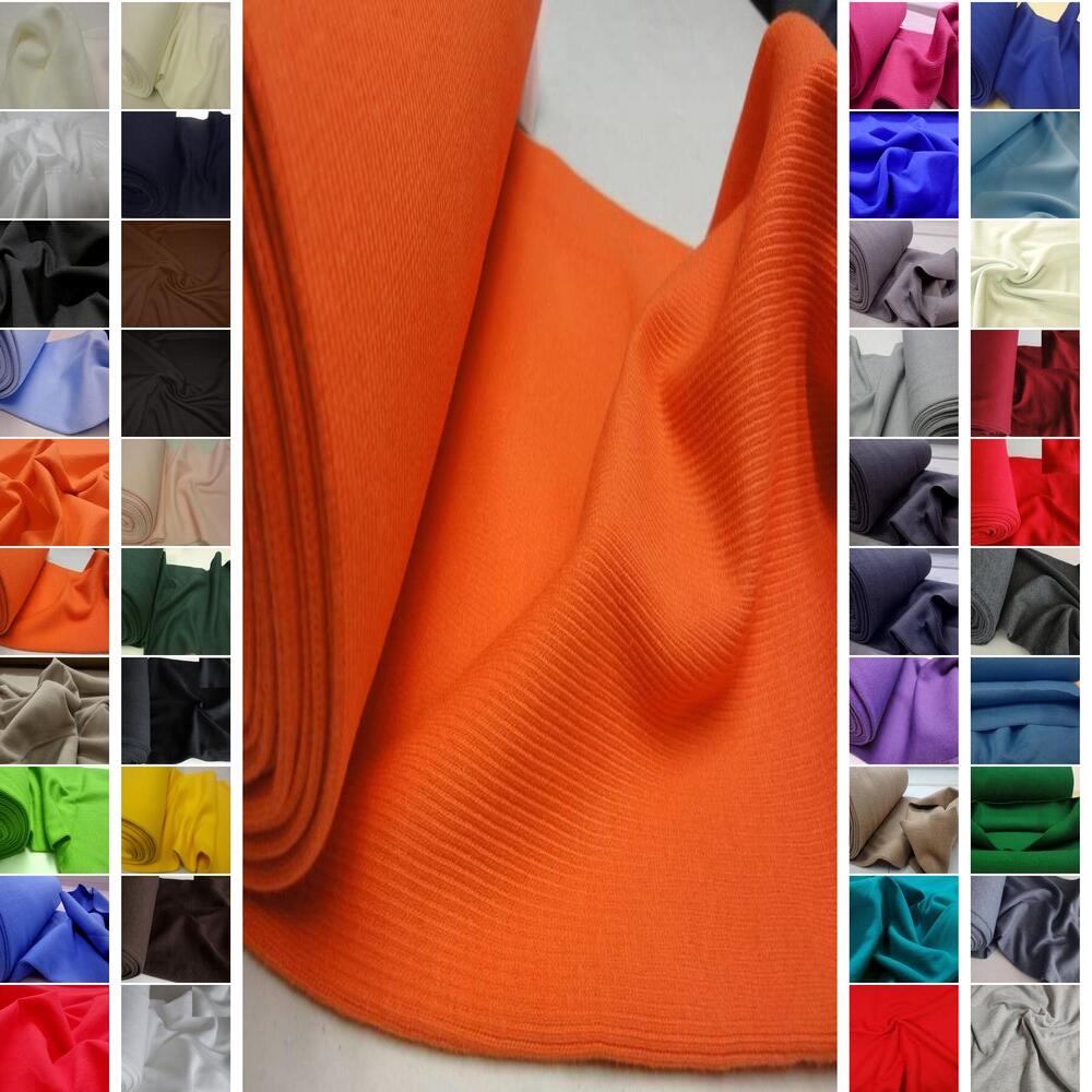 BAUMWOLLE SWEATSHIRT UND BÜNDCHENSTOFF STRICKSCHLAUCH ~41 FARBEN #C6-C9-A-B3 - Bild 40 von 83