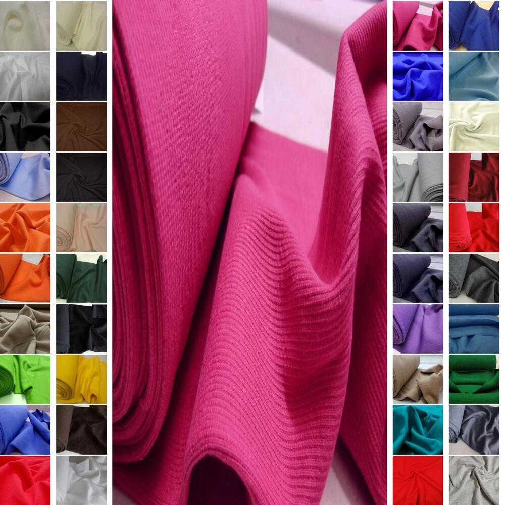 BAUMWOLLE SWEATSHIRT UND BÜNDCHENSTOFF STRICKSCHLAUCH ~41 FARBEN #C6-C9-A-B3 - Bild 34 von 83