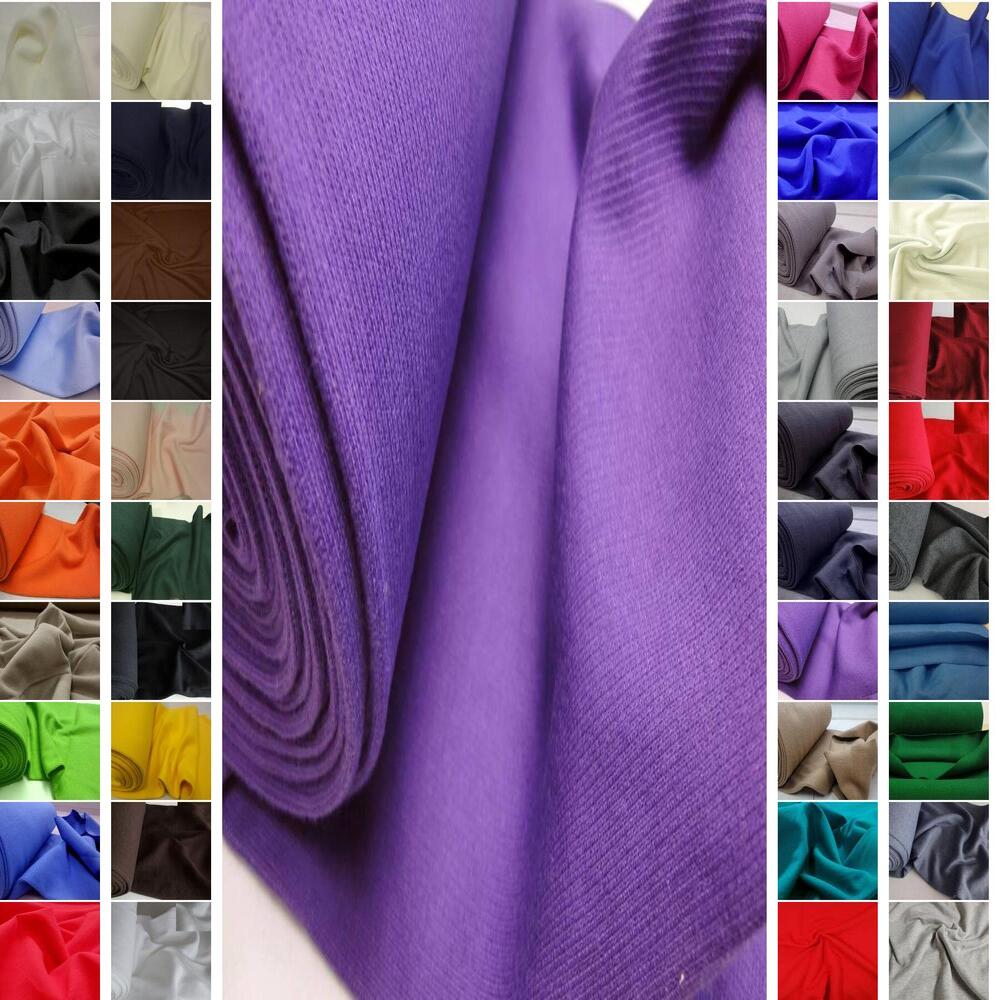 BAUMWOLLE SWEATSHIRT UND BÜNDCHENSTOFF STRICKSCHLAUCH ~41 FARBEN #C6-C9-A-B3 - Bild 36 von 83