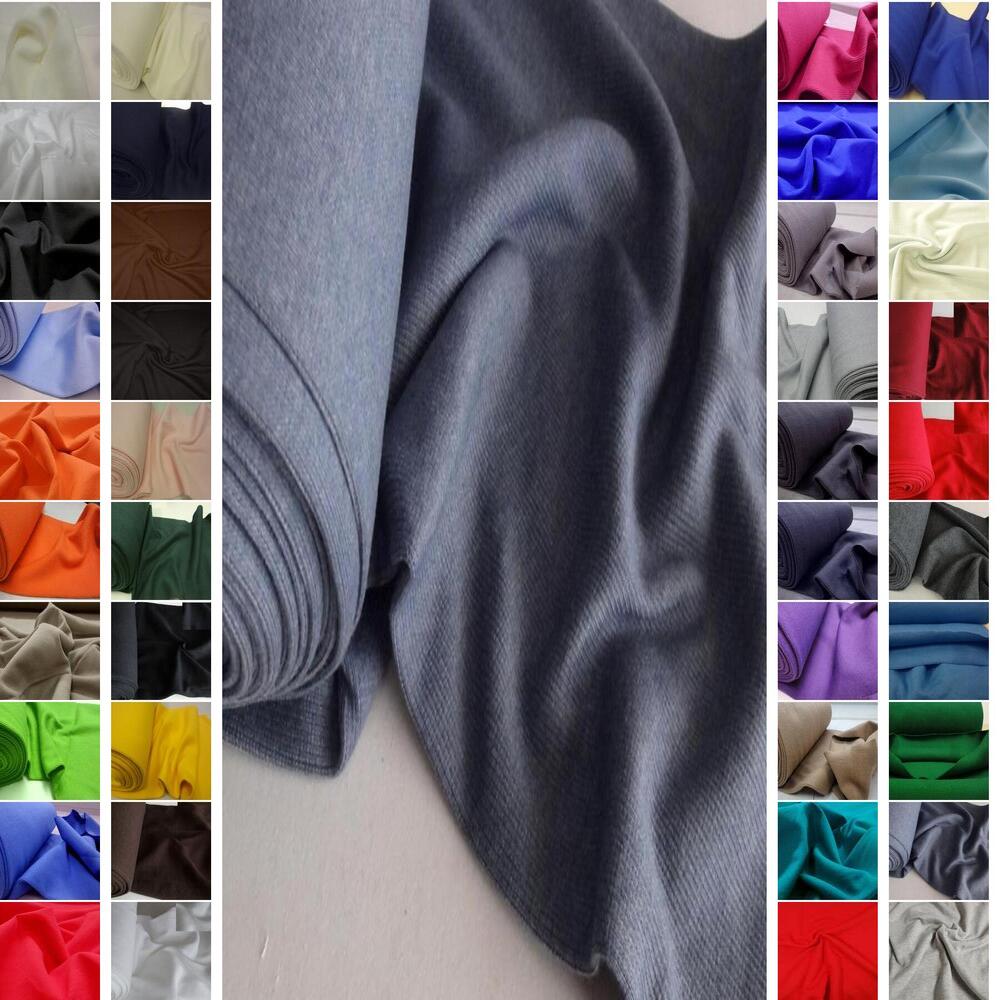BAUMWOLLE SWEATSHIRT UND BÜNDCHENSTOFF STRICKSCHLAUCH ~41 FARBEN #C6-C9-A-B3 - Bild 14 von 83