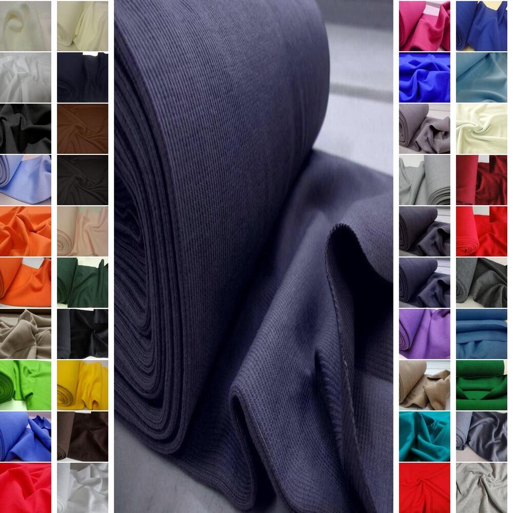 BAUMWOLLE SWEATSHIRT UND BÜNDCHENSTOFF STRICKSCHLAUCH ~41 FARBEN #C6-C9-A-B3 - Bild 54 von 83