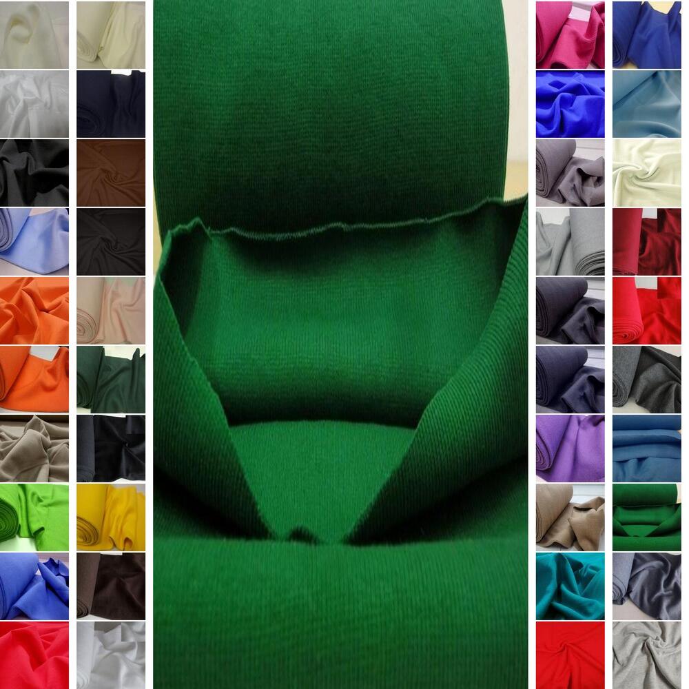 BAUMWOLLE SWEATSHIRT UND BÜNDCHENSTOFF STRICKSCHLAUCH ~41 FARBEN #C6-C9-A-B3 - Bild 42 von 83