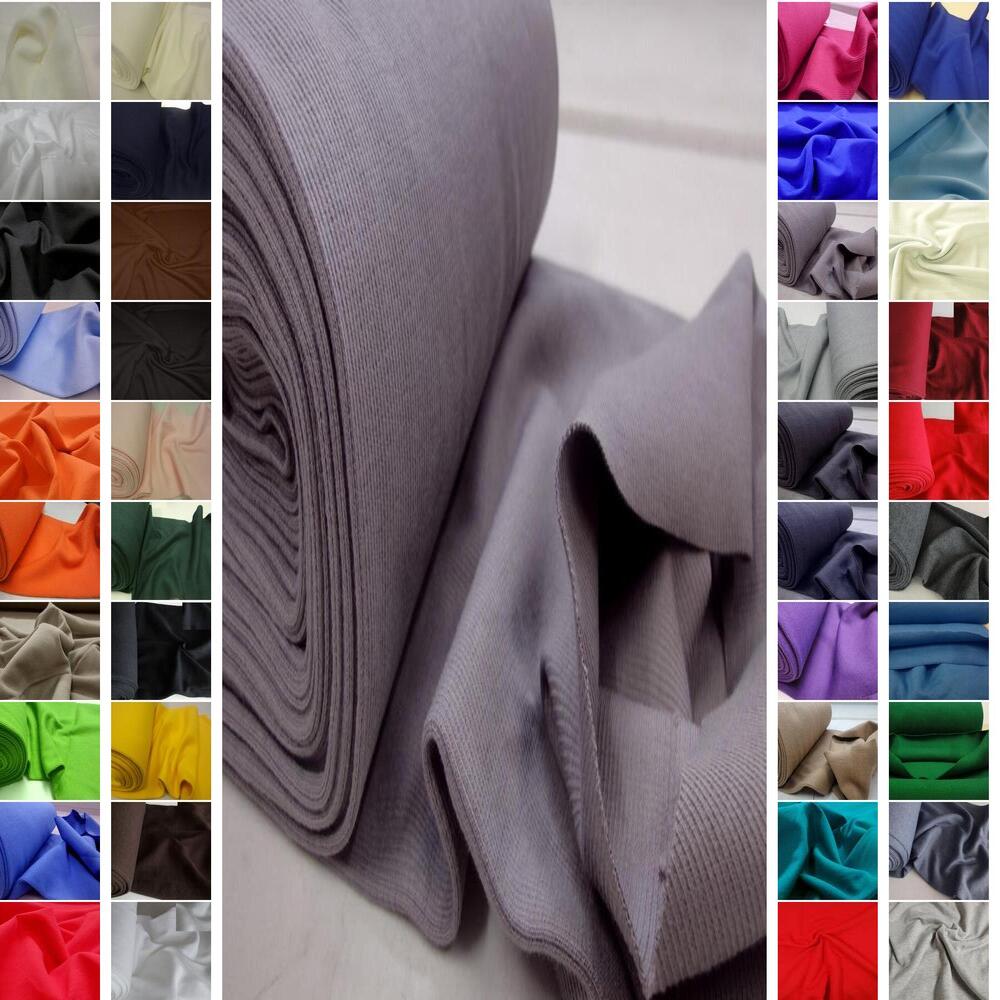 BAUMWOLLE SWEATSHIRT UND BÜNDCHENSTOFF STRICKSCHLAUCH ~41 FARBEN #C6-C9-A-B3 - Bild 52 von 83