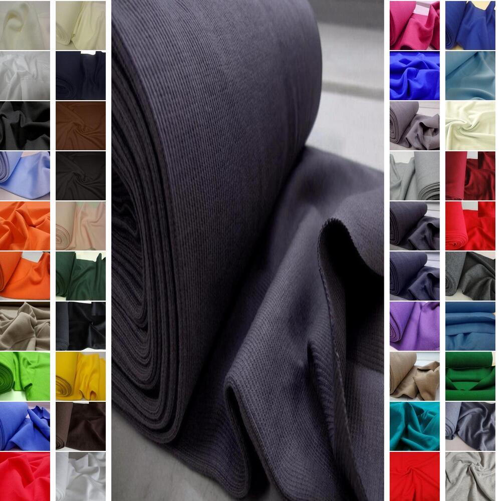BAUMWOLLE SWEATSHIRT UND BÜNDCHENSTOFF STRICKSCHLAUCH ~41 FARBEN #C6-C9-A-B3 - Bild 46 von 83