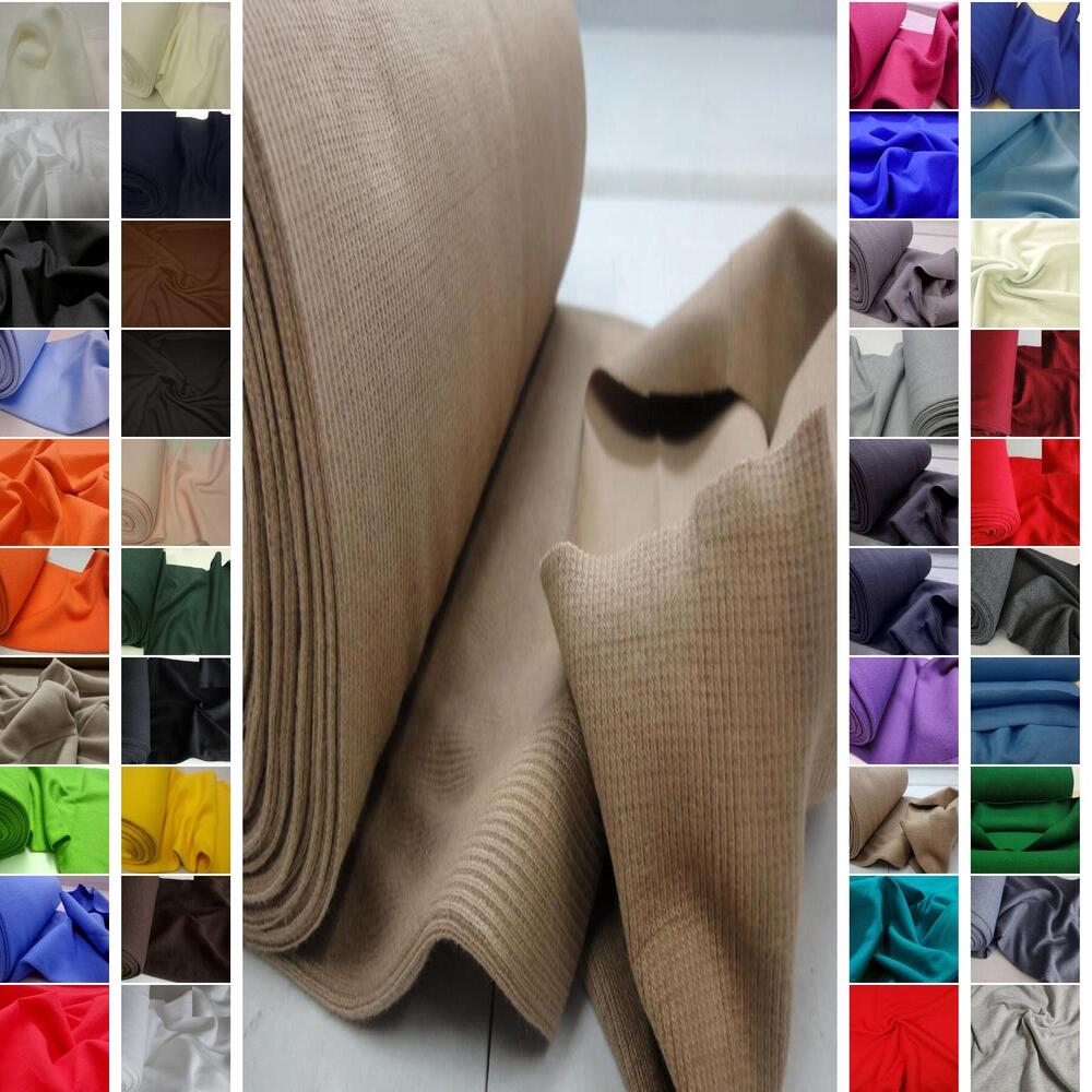 BAUMWOLLE SWEATSHIRT UND BÜNDCHENSTOFF STRICKSCHLAUCH ~41 FARBEN #C6-C9-A-B3 - Bild 50 von 83