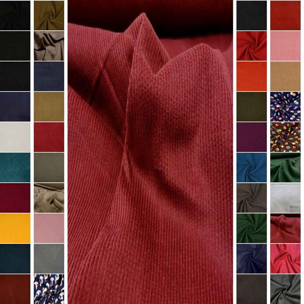 STOFFBOOK BREITCORD FEINCORD STOFF STOFFE METERWARE ~36 FARBEN #SG02 - Picture 12 of 75